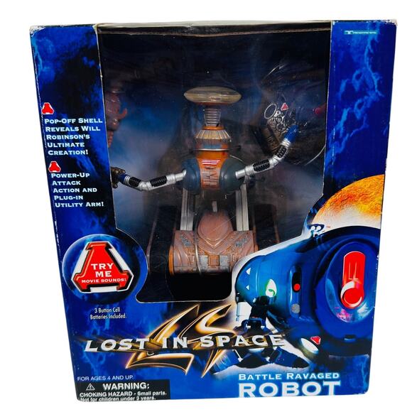 Lost In Space Battle Ravaged Robot 7" Action Figure Trendmasters 1997 New In Box - Picture 1 of 8